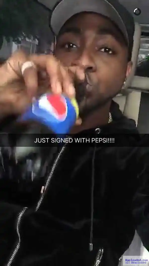 Photos: Davido Pens Down 2 Years Endorsement Deal with Pepsi
